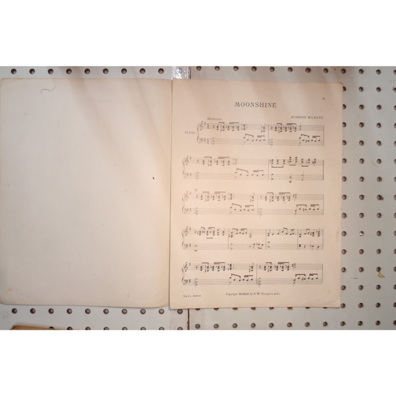 1920 - Moonshine - Sheet Music
