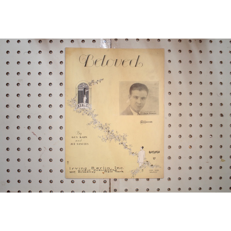 1928 - Beloved Irving Berlin inc - Sheet Music