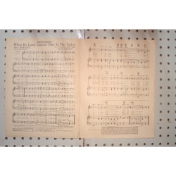 1933 - When its lamp lightin time in the valley - Sheet Music