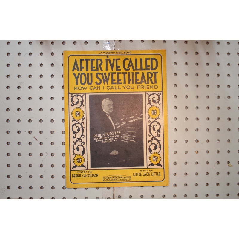 1927 - After Ive called you sweetheart - Sheet Music