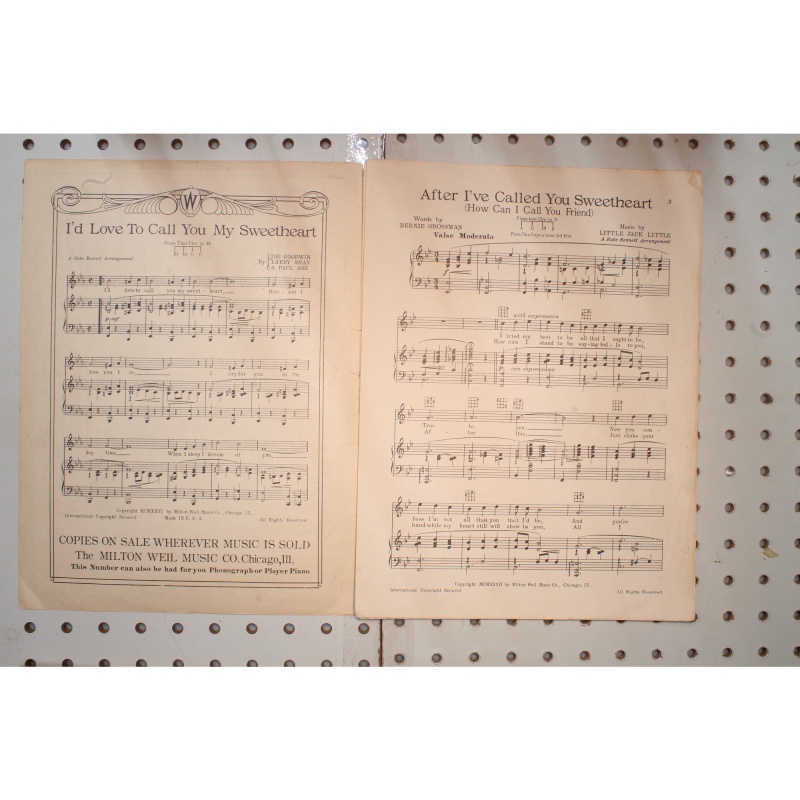 1927 - After Ive called you sweetheart - Sheet Music