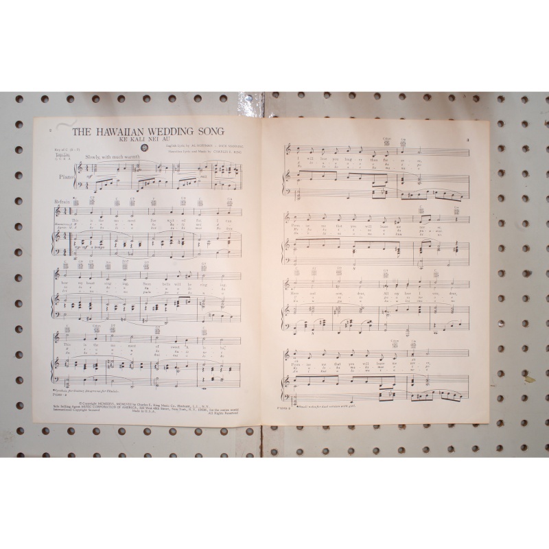 1926 - The Hawaiian wedding song - Sheet Music