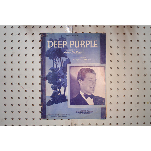 1934 - Deep purple - Sheet Music