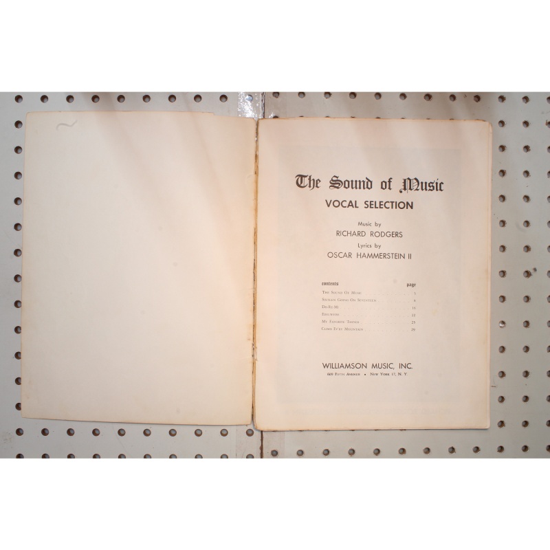 1959 - the Sound of music Julie Andrews - Sheet Music