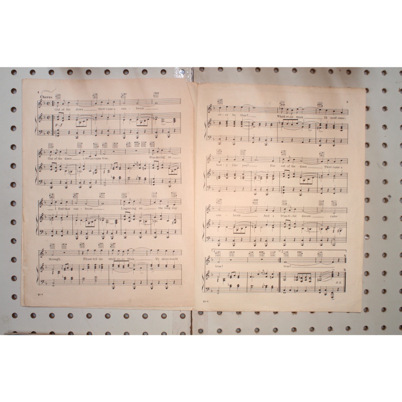 1928 - Out of the Dawn - Sheet Music