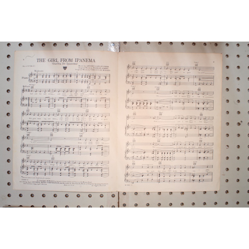 1963 - The girl from Ipanema - Sheet Music