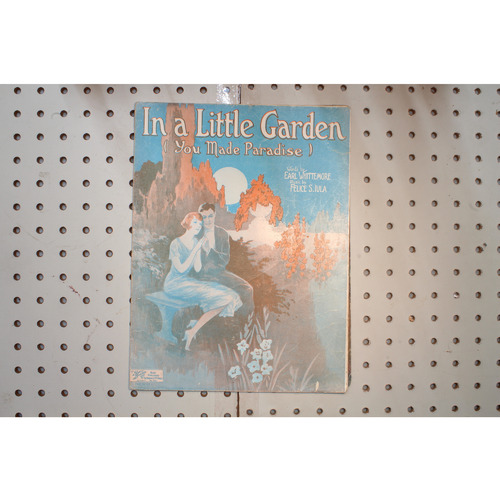 1926 - In a little garden you made paradise - Sheet Music