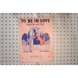 1929 - To be in love - Sheet Music