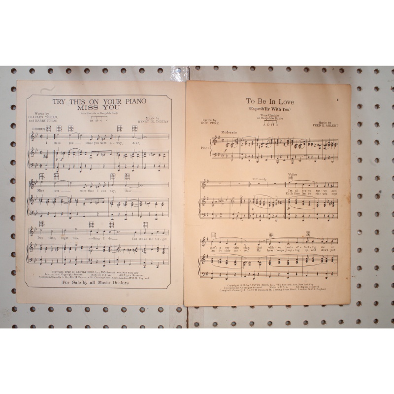 1929 - To be in love - Sheet Music