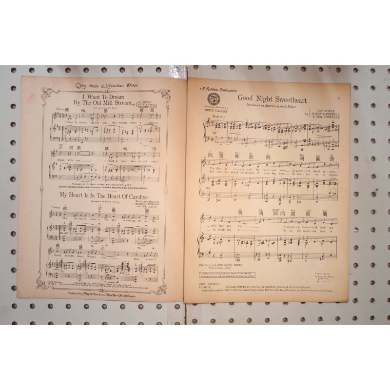 1931 - Good night sweetheart Rudy Valley - Sheet Music