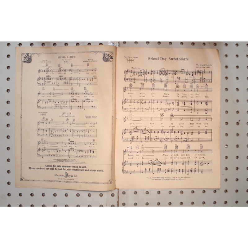 1923 - School day sweethearts - Sheet Music