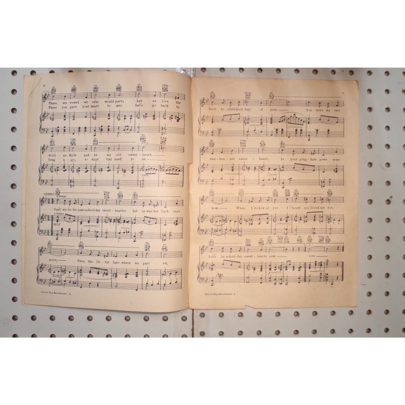 1923 - School day sweethearts - Sheet Music