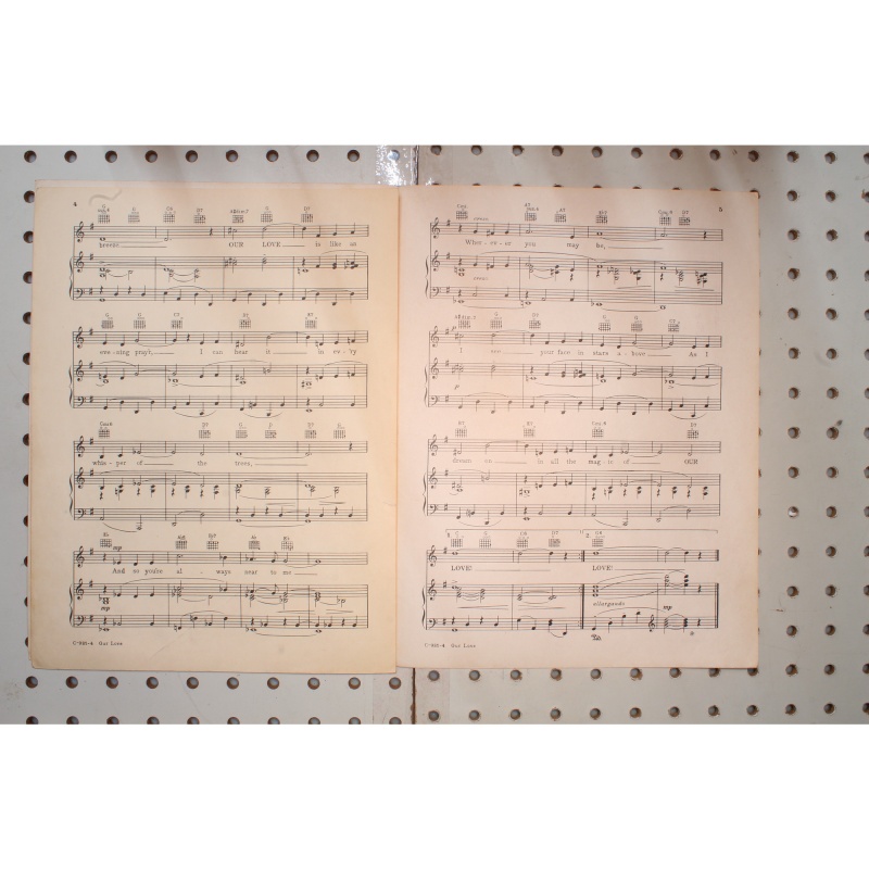 1939 - Our love Larry Clinton - Sheet Music