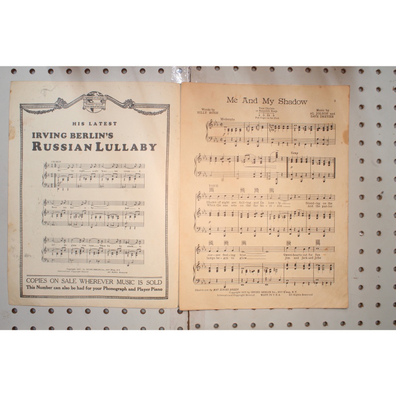 1927 - Me and my shadow - Sheet Music