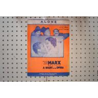 1935 - Alone Marx Brothers - Sheet Music