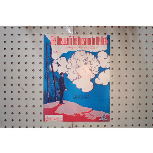 1936 - The answer to the question in my heart - Sheet Music