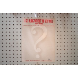 1939 - I get along without you very well - Sheet Music