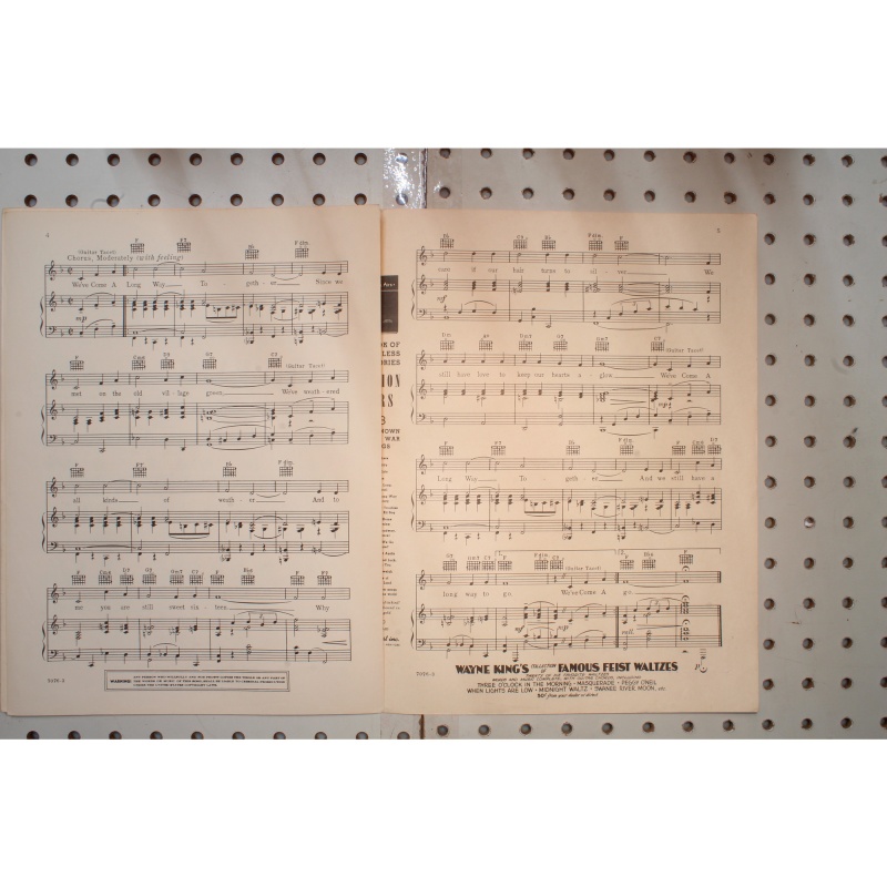 1939 - Weve come a long way together - Sheet Music