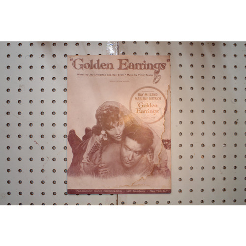 1946 - Golden earrings - Sheet Music
