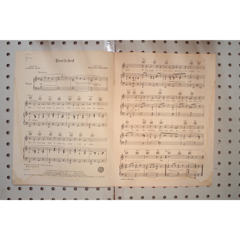 1941 - Bewitched bothered and bewildered - Sheet Music