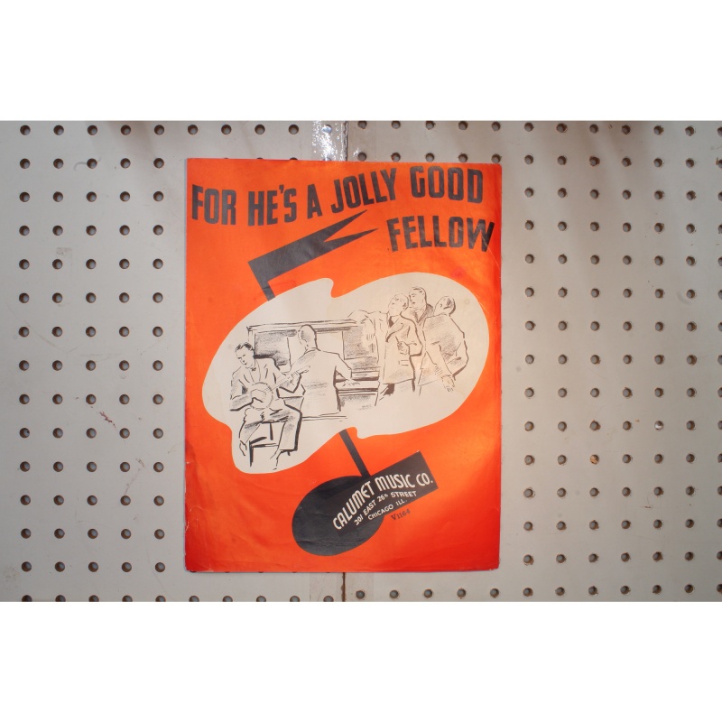 1935 - For hes a Jolly good fellow - Sheet Music