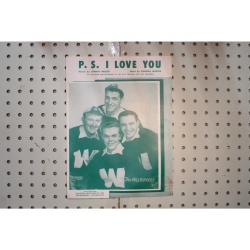 1953 - P.S. I love you the hilltopers - Sheet Music