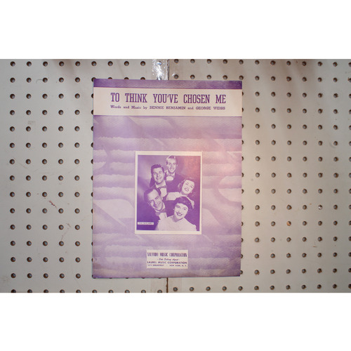 1950 - Think youve chosen me the skylarks - Sheet Music