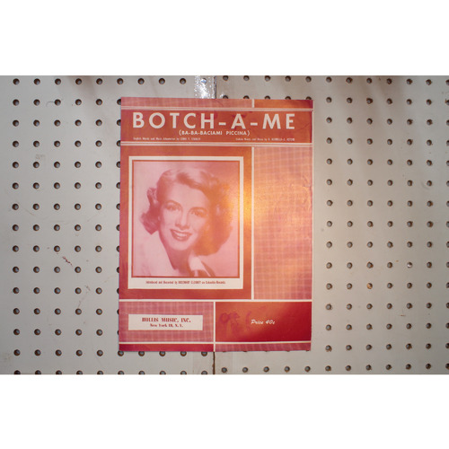 1941 - Botch A Me Rosemary Clooney - Sheet Music