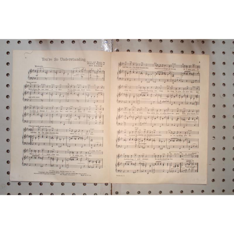 1949 - Your so understanding blue barron - Sheet Music