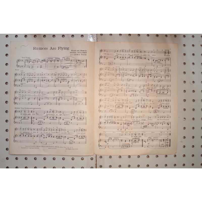 1946 - Rumors are flying - Sheet Music