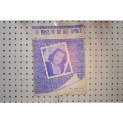 1946 - The things we did last summer - Sheet Music