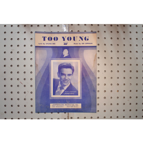 1951 - Too young - Sheet Music