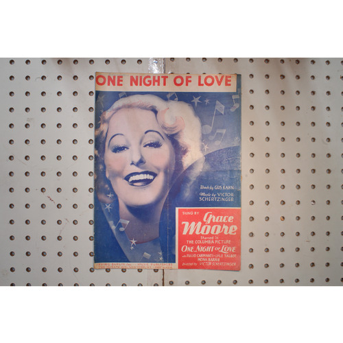 1934 - One night of love Grace moore - Sheet Music