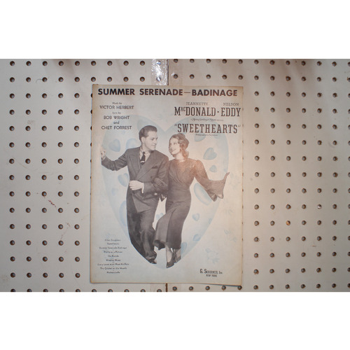 1938 - Summer Serenade Badinage sweethearts - Sheet Music