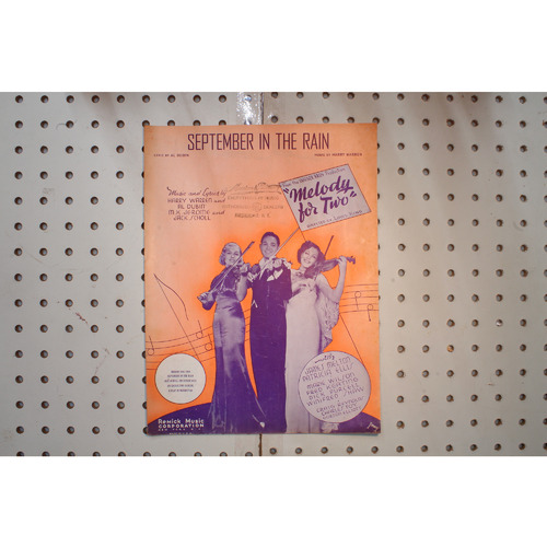 1937 - September in the rain melody for two - Sheet Music