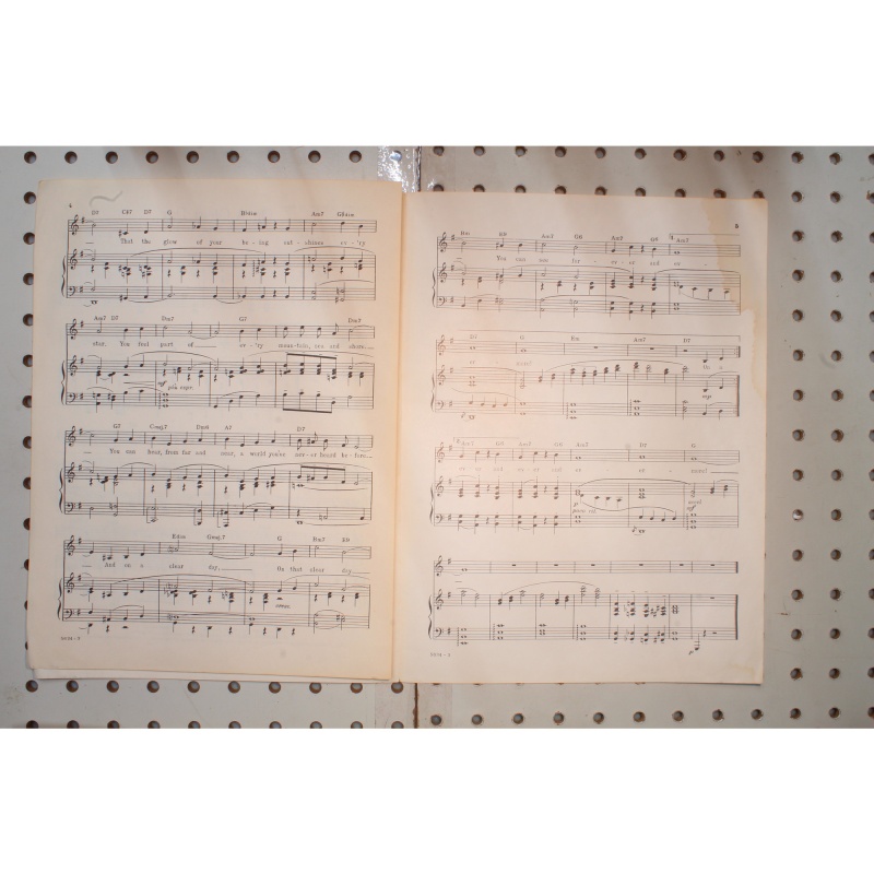 1965 - On a clear day Barbra Streisand - Sheet Music