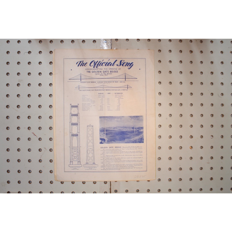 1936 - There is a silver moon on the Golden gate - Sheet Music