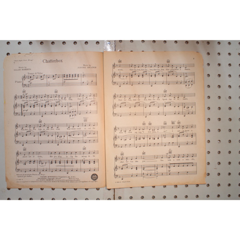 1939 - Chatterbox K Kaiser thats right youre wrong - Sheet Music