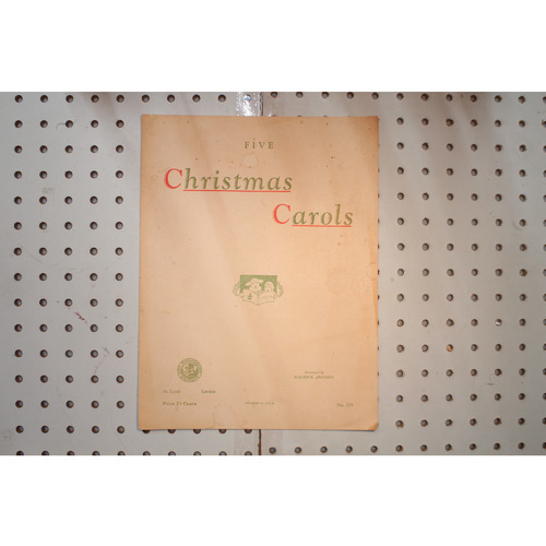 1932 - Five Christmas carols - Sheet Music
