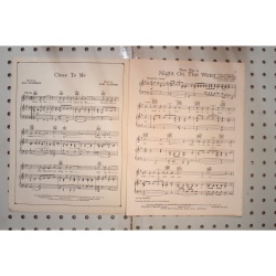 1933 - There was a night on the water - Sheet Music