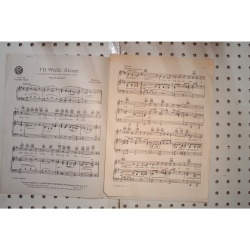 1944 - Ill walk alone Sammy Kaye - Sheet Music