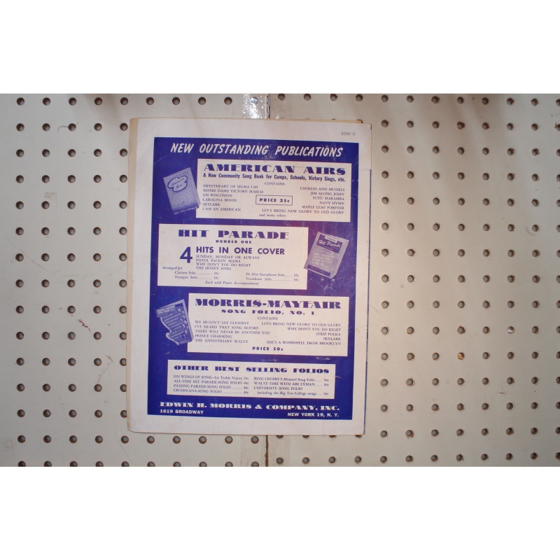 1944 - Ill walk alone Sammy Kaye - Sheet Music