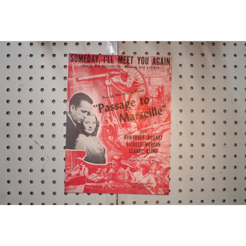 1944 - Sunday Ill meet you again passage to Marseille - Sheet Music