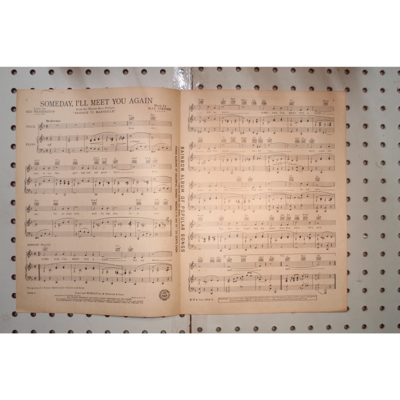 1944 - Sunday Ill meet you again passage to Marseille - Sheet Music