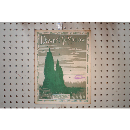1927 - Dawn of tomorrow - Sheet Music