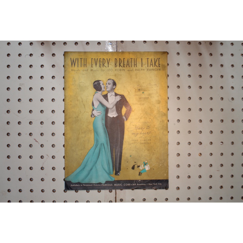 1934 - With every breath I take - Sheet Music