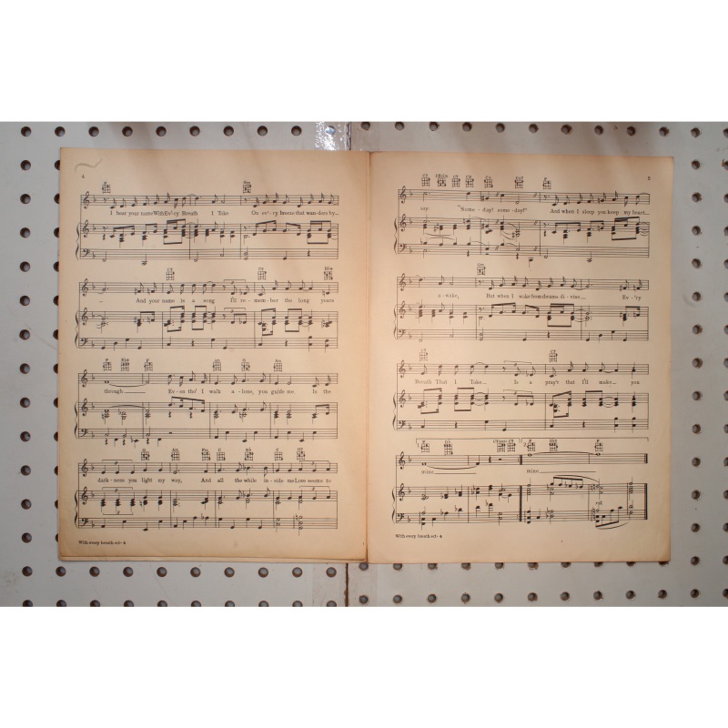 1934 - With every breath I take - Sheet Music