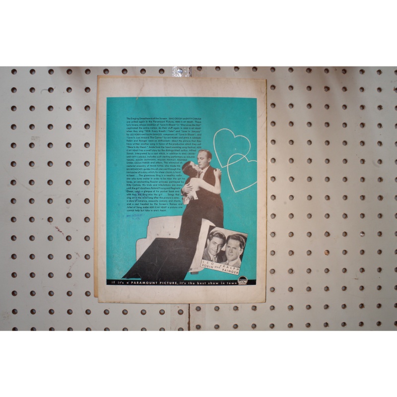 1934 - With every breath I take - Sheet Music