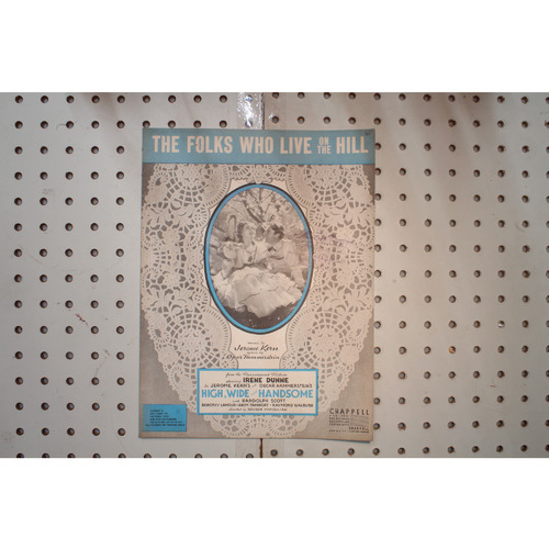 1937 - The folks who live on the hill - Sheet Music