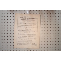 1937 - The folks who live on the hill - Sheet Music